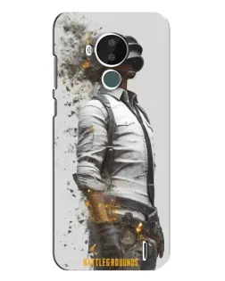 Чехол для Nokia C30 с картинкой «PUBG — боец в пыли»