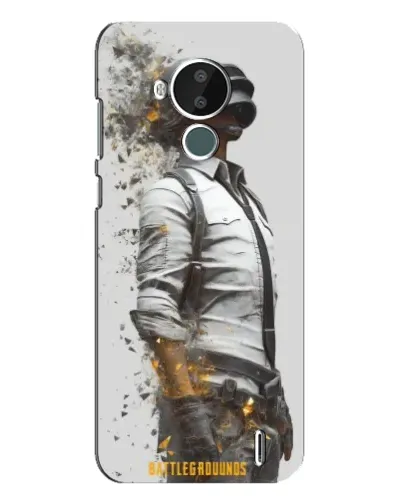 Чехол для Nokia C30 с картинкой «PUBG — боец в пыли»