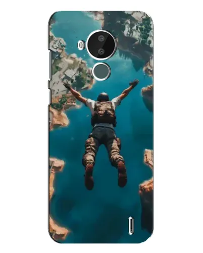Чехол для Nokia C30 с картинкой «PUBG — свободное падение»