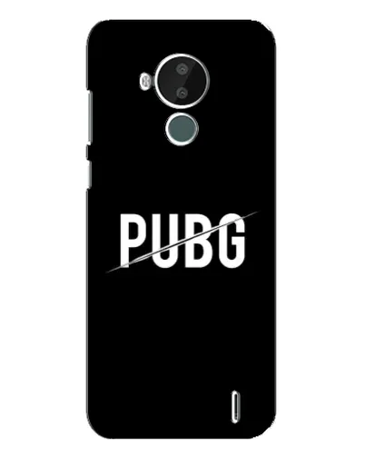 Чехол для Nokia C30 с картинкой «PUBG — белый логотип»