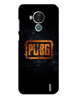 Чехол для Nokia C30 с картинкой «PUBG — золотой логотип»