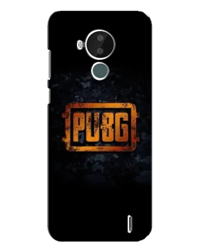 Чехол для Nokia C30 с картинкой «PUBG — золотой логотип»