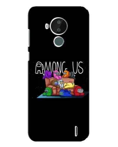 Чехол для Nokia C30 с картинкой «Логотип Among Us»