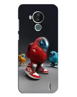 Чехол для Nokia C30 с картинкой «Among Us — 3D стиль»
