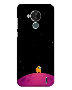 Чехол для Nokia C30 с картинкой «Одинокий герой на планете»