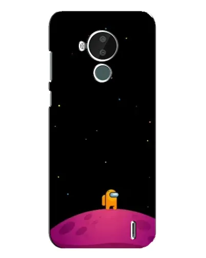 Чехол для Nokia C30 с картинкой «Одинокий герой на планете»