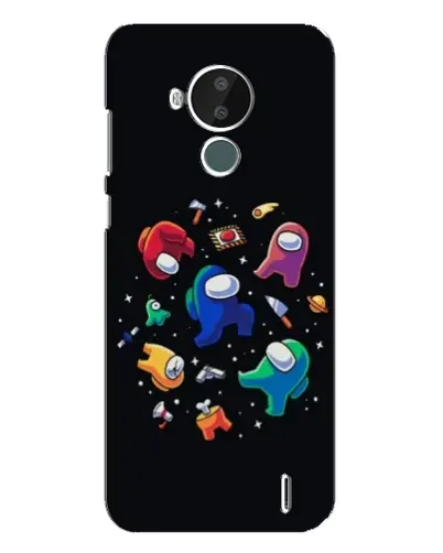 Чехол для Nokia C30 с картинкой «Among Us космос»