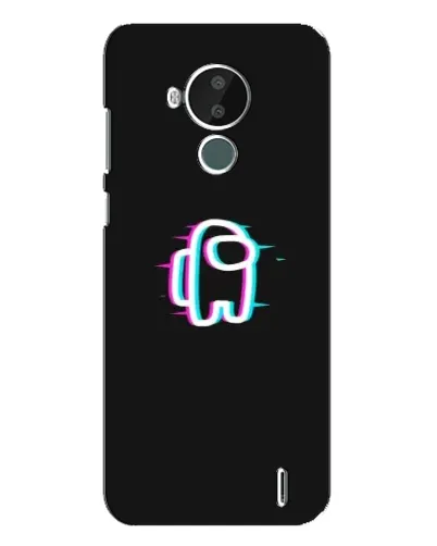 Чехол для Nokia C30 с картинкой «Among Us неон»