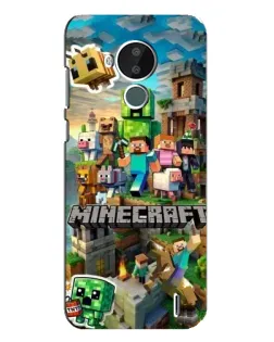 Чохол для Nokia C30 з картинкою «Замок Minecraft»