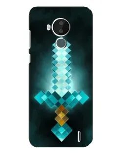 Чохол для Nokia C30 з картинкою «Алмазний меч неон»