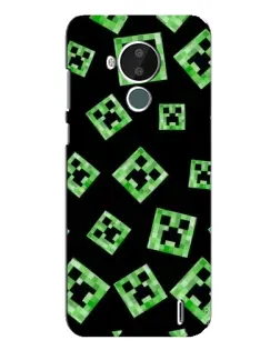 Чохол для Nokia C30 з картинкою «Паттерн з кріперами»