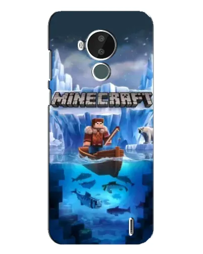 Чохол для Nokia C30 з картинкою «Minecraft льодянийсвіт»