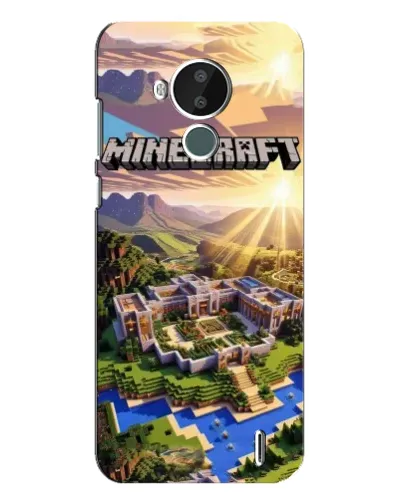 Чохол для Nokia C30 з картинкою «Minecraft панорама»