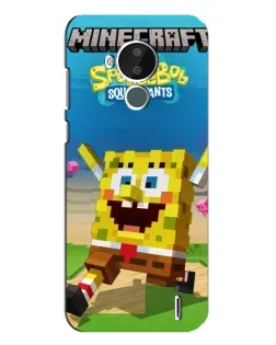 Чохол для Nokia C30 з картинкою «Губка Боб Minecraft» Чохол для Nokia C30 з картинкою «Губка Боб Minecraft»