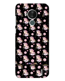 Чехол для Nokia C30 с картинкой «Magic Unicorn паттерн»
