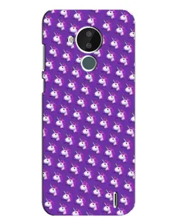 Чехол для Nokia C30 с картинкой «Единороги на фиолетовом»