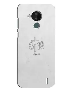 Чохол для Nokia C30 з картинкою «Івана 3:16 Хрест» Чохол для Nokia C30 з картинкою «Івана 3:16 Хрест»