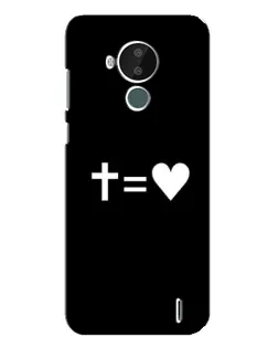 Чохол для Nokia C30 з картинкою «Хрест та Серце»