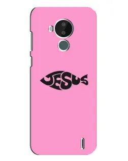 Чохол для Nokia C30 з картинкою «Рожевий символ Jesus»