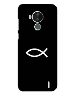 Чехол для Nokia C30 с картинкой «Символ рыбы Jesus»
