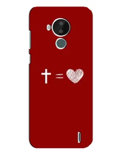Чехол для Nokia C30 с картинкой «Уравнение любви»