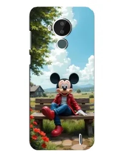Чохол для Nokia C30 з картинкою «Міккі на лавці»