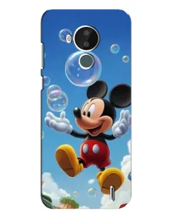 Чохол для Nokia C30 з картинкою «Mickey та мильні бульбашки»