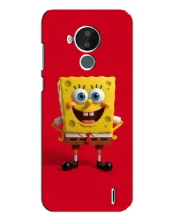 Чохол для Nokia C30 з картинкою «Спанч Боб на червоному»