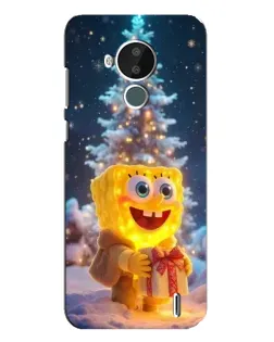 Чохол для Nokia C30 з картинкою «Різдвяний Спанч Боб»
