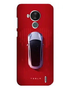 Чохол для Nokia C30 з картинкою «Tesla Top View»