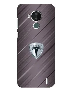 Чохол для Nokia C30 з картинкою «Металева текстура Tesla»