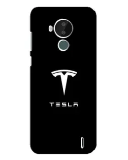 Чохол для Nokia C30 з картинкою «Tesla White Logo»