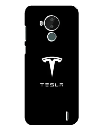 Чохол для Nokia C30 з картинкою «Tesla White Logo»
