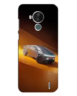 Чохол для Nokia C30 з картинкою «Cybertruck у пустелі»