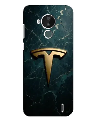 Чохол для Nokia C30 з картинкою «Мармурова Tesla Gold»