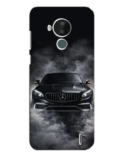 Чохол для Nokia C30 з картинкою «Mercedes у диму»