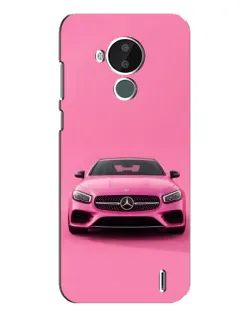 Чохол для Nokia C30 з картинкою «Рожевий Mercedes AMG»