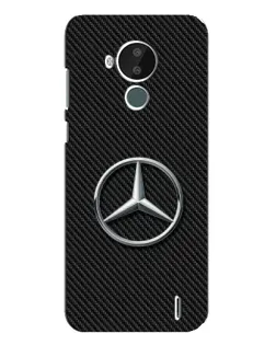 Чохол для Nokia C30 з картинкою «Карбоновий Mercedes стиль»