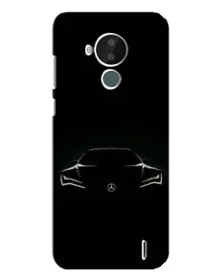 Чохол для Nokia C30 з картинкою «Mercedes — силует авто»