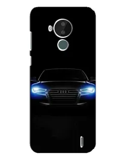 Чохол для Nokia C30 з картинкою «Audi в неоні»