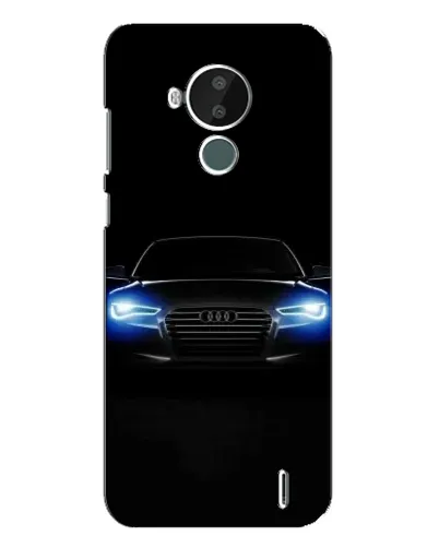 Чохол для Nokia C30 з картинкою «Audi в неоні»