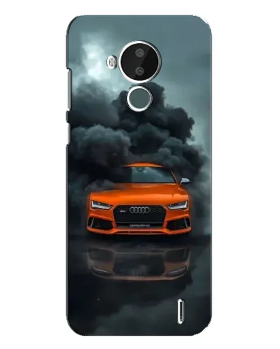 Чохол для Nokia C30 з картинкою «Audi у хмарах диму»