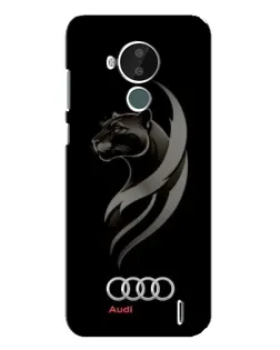 Чохол для Nokia C30 з картинкою «Графіка — пантера та Audi»