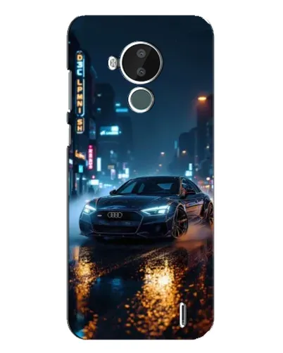 Чохол для Nokia C30 з картинкою «Нічне місто та Audi»