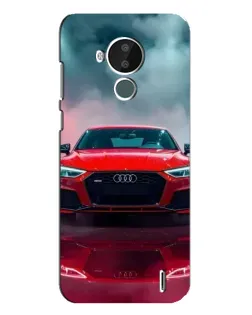 Чохол для Nokia C30 з картинкою «Audi RS — червоний стиль»