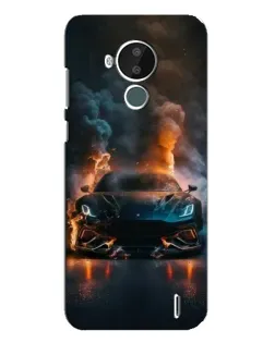Чохол для Nokia C30 з картинкою «Lamborghini димна естетика»