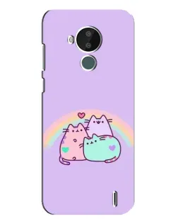 Чохол для Nokia C30 з картинкою «Веселкові Пушини»