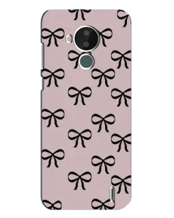 Чохол для Nokia C30 з картинкою «Чорні бантики»
