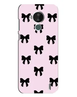 Чохол для Nokia C30 з картинкою «Чорні банти Coquette»