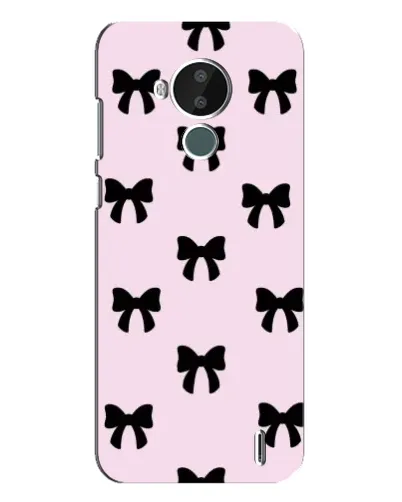 Чохол для Nokia C30 з картинкою «Чорні банти Coquette»
